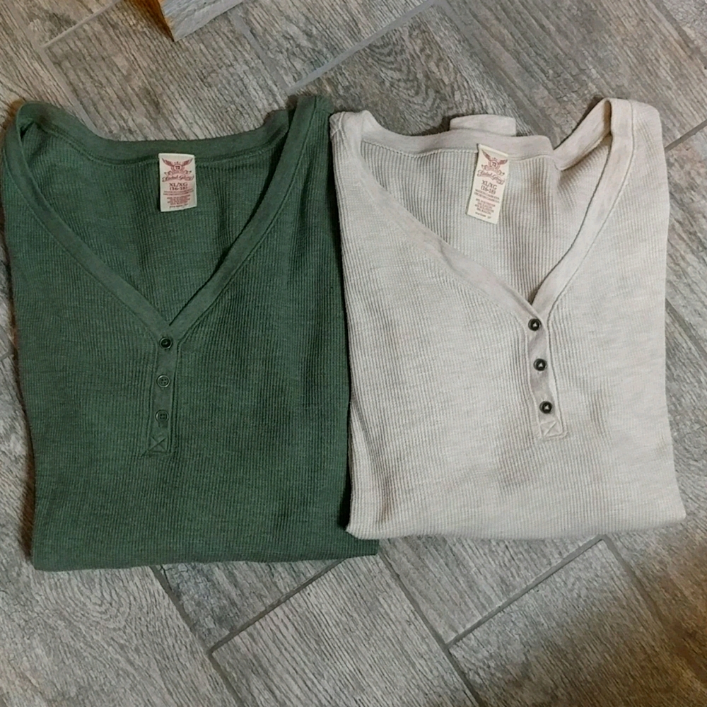 Faded Glory Long Sleeve Thermal Top Bundle